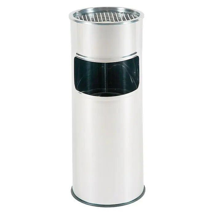 Ascher-Papierkorb - 17 l l, Ø x H: 24 x 60,5 cm, Metallic