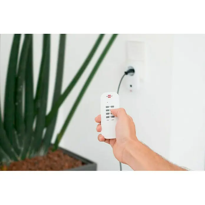 Brennenstuhl Funksteckdosen-Set Comfort-Line - Weiß, Schwarz, Reichweite ca.: 25 m, Max. Anschlussleistung: 1.000 W