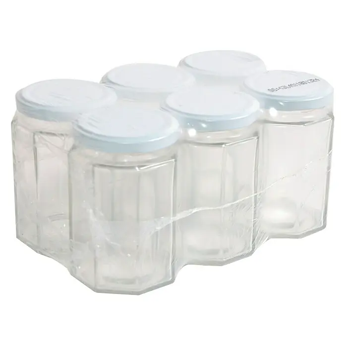 Vorratsglas - 270 ml, Form: Achteckig, 6 Stk.