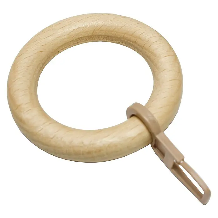 Gardinia Gardinenring Lugano - Ring, Natur, 10 Stk.