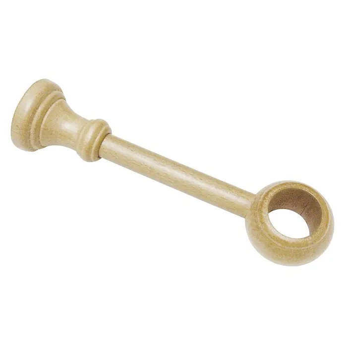 Gardinia Träger Lugano - Geeignet für: Gardinenstangen Ø 28 mm, Länge: 17 cm, Holz
