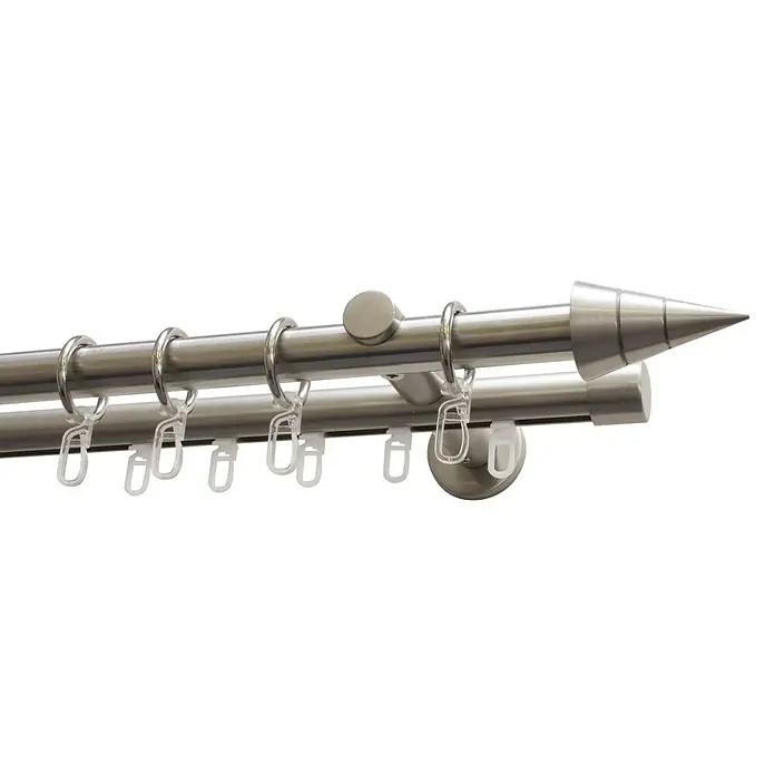 Gardinia Stilgarnitur - Länge: 160 cm, Durchmesser: 20 mm, Edelstahloptik