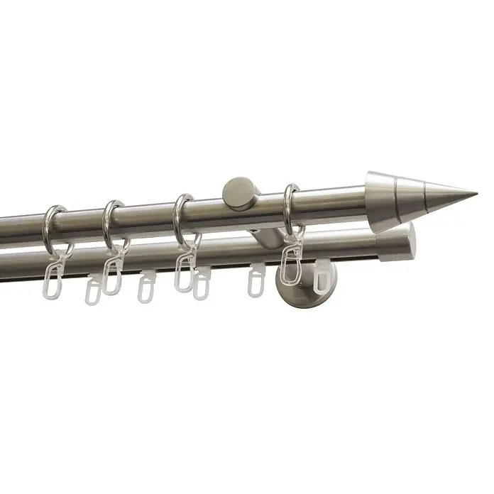Gardinia Stilgarnitur - Länge: 240 cm, Durchmesser: 20 mm, Edelstahloptik
