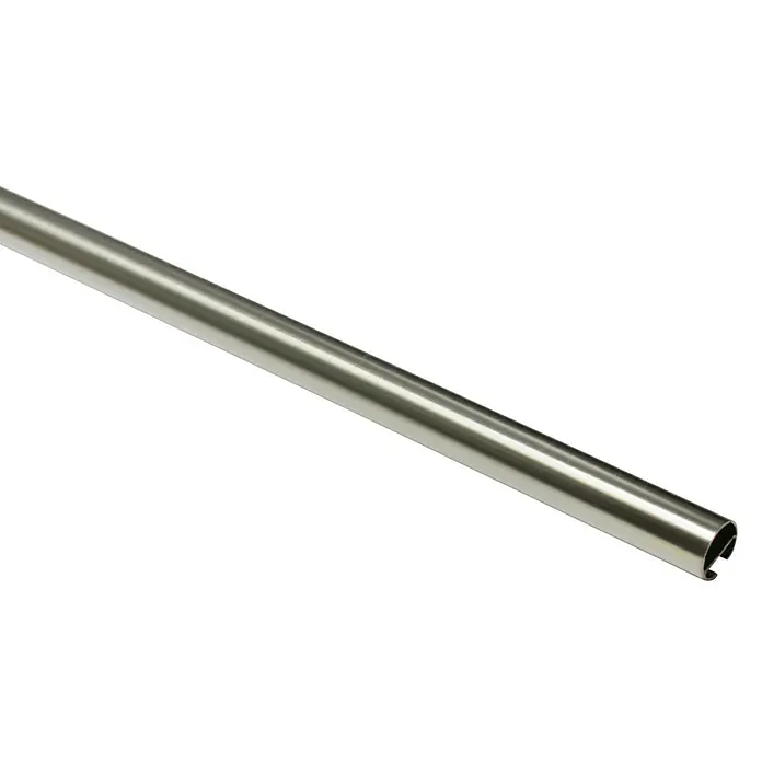 Gardinia Gardinenstange Chicago - Edelstahloptik, Länge: 160 cm, Durchmesser: 20 mm