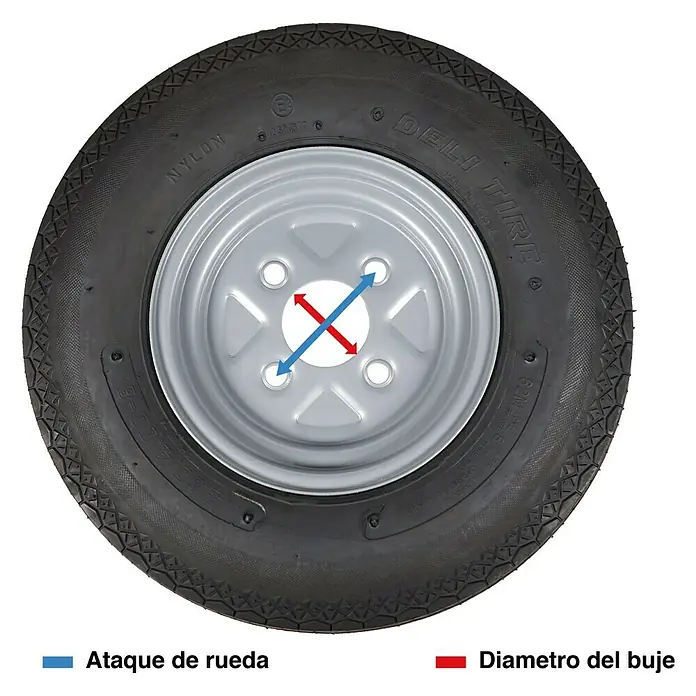 Rueda de repuesto C02RR4000 - 1 ud., Específico para: Remolques Okoru