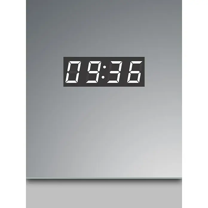DSK LED-Spiegelschrank Aluminio Sun - B x H: 60 x 70 cm, Mit Beleuchtung, Aluminium - Detailaufnahme