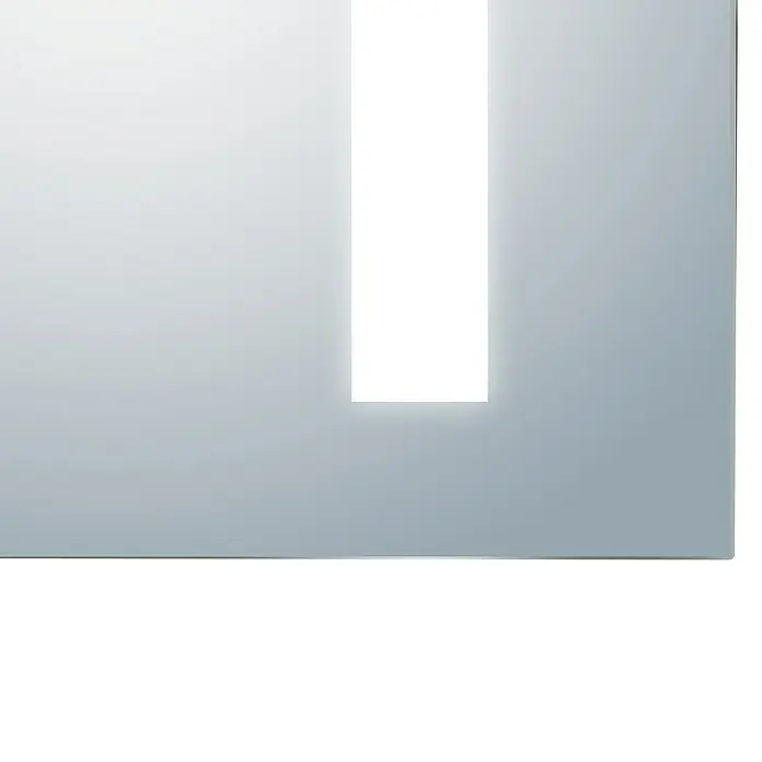 DSK LED-Spiegelschrank Aluminio Sun - B x H: 100 x 70 cm, Mit Beleuchtung, Aluminium - Detailaufnahme