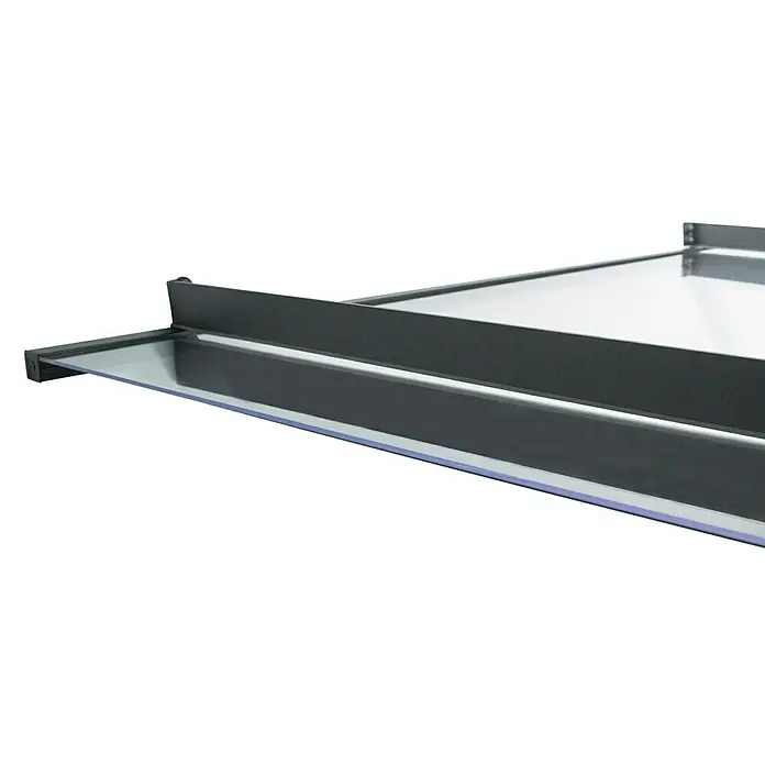 Solid Elements Vordach Louisa - 1.505 x 940 x 140 mm, Farbe Träger: Anthrazitgrau - Detailaufnahme