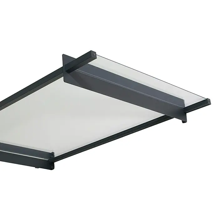 Solid Elements Nadstrešnica za vrata Louisa - 2.055 x 940 x 140 mm, Boja nosača: Antracit siva - Detaljan prikaz