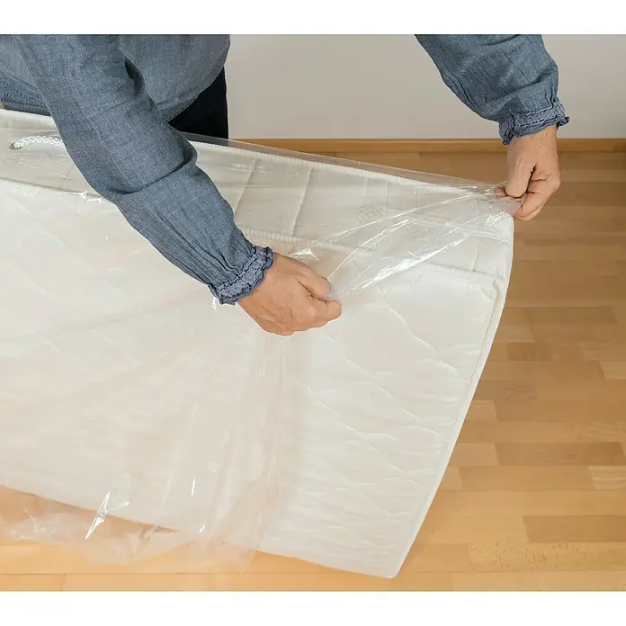 Nips Matratzenhülle Bio - L x B: 2,4 x 1,3 m, Transparent, 2 Stk. - Anwendungsbeispiel