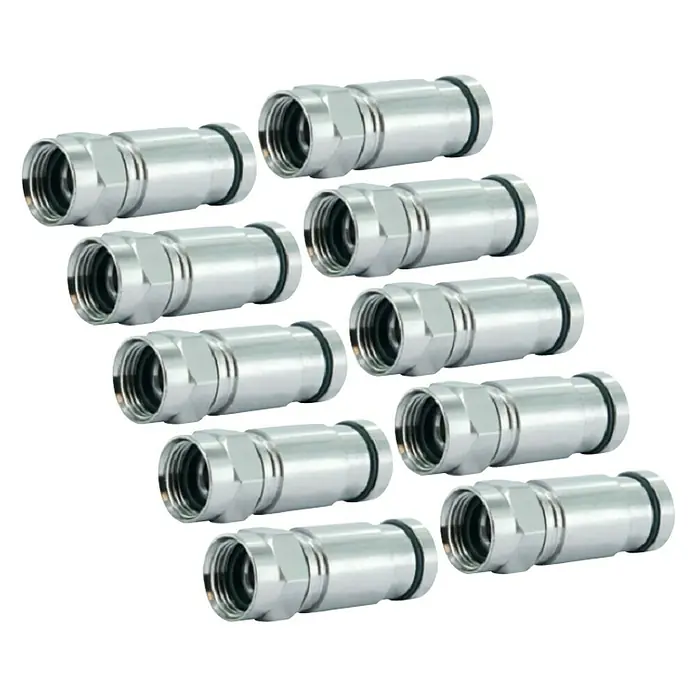 Schwaiger F-Verpressstecker - 7 mm, 10 Stk. - Vorderansicht