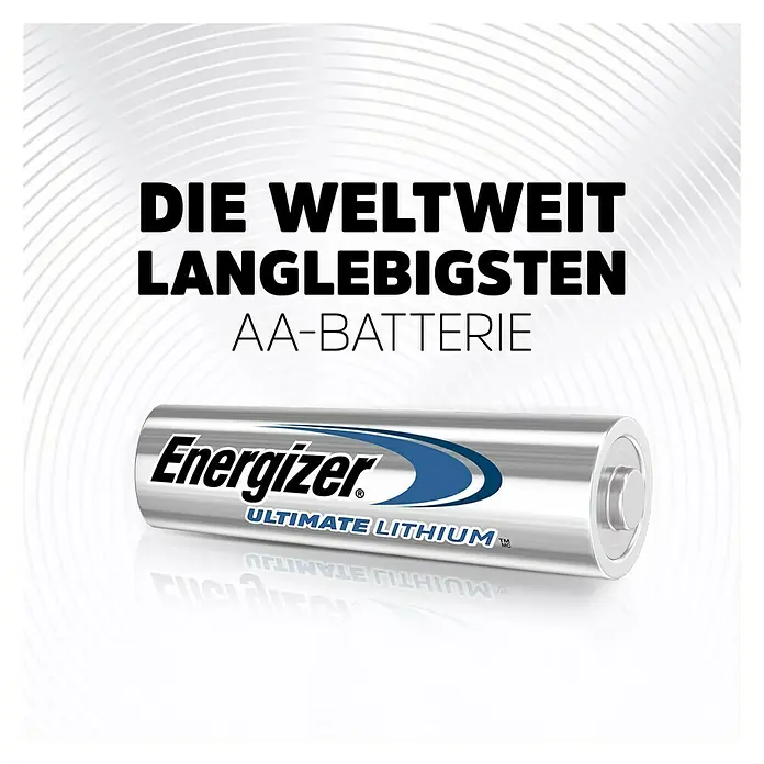 Energizer Batterie Ultimate Lithium - Mignon AA, 1,5 V, 2 Stk. - Anwendungsbeispiel