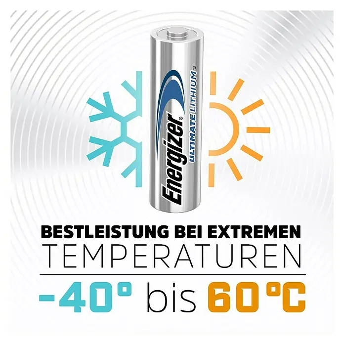 Energizer Batterie Ultimate Lithium - Mignon AA, 1,5 V, 2 Stk. - Anwendungsbeispiel