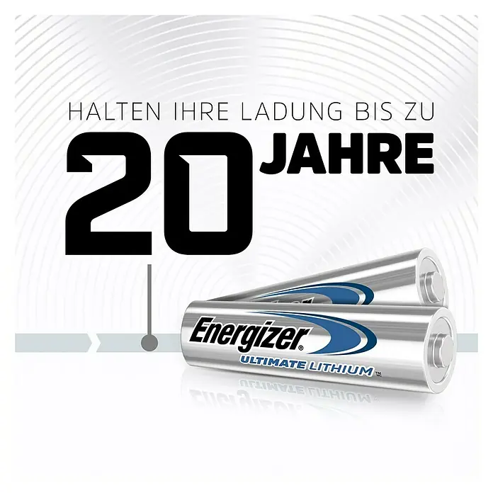 Energizer Batterie Ultimate Lithium - Mignon AA, 1,5 V, 2 Stk. - Anwendungsbeispiel