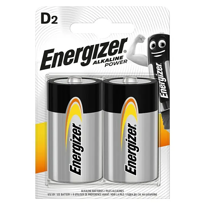 Energizer Batterie - Alkali-Mangan, Mono D, 2 Stk. - Detailaufnahme