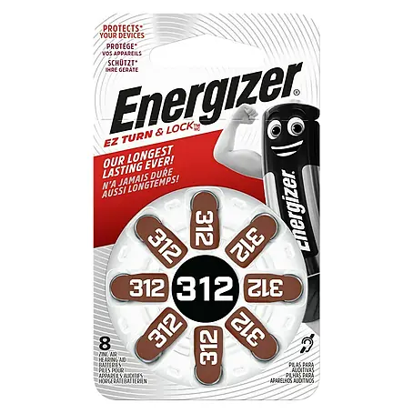 Energizer  Baterije za slušni aparat [SI] EZ Turn & Lock 312
