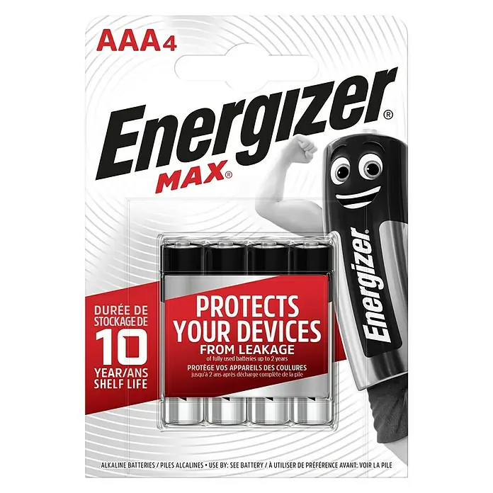 Energizer Batterie Max Micro AAA - Micro AAA, 1,5 V - Vorderansicht