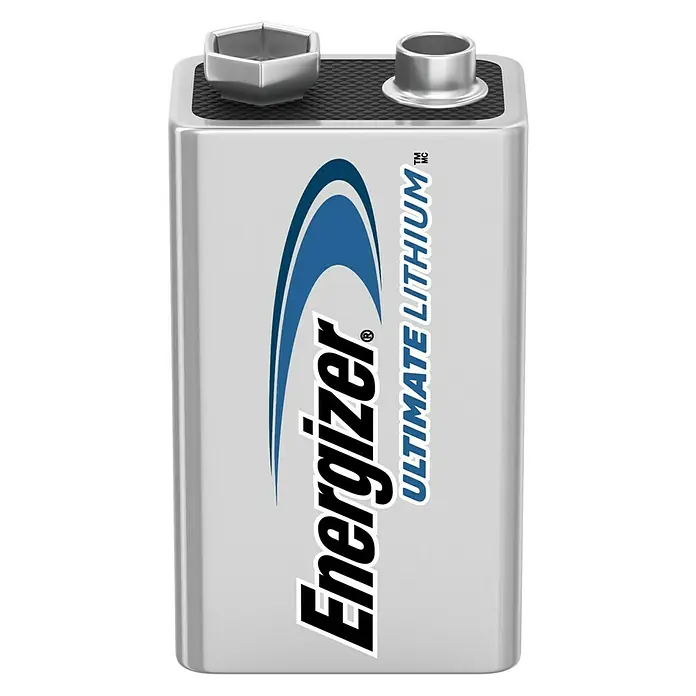 Energizer Ultimate Lithium Batterie Advanced - 9-Volt-Block, 6LR61, Lithium, 1 Stk. - Detailaufnahme