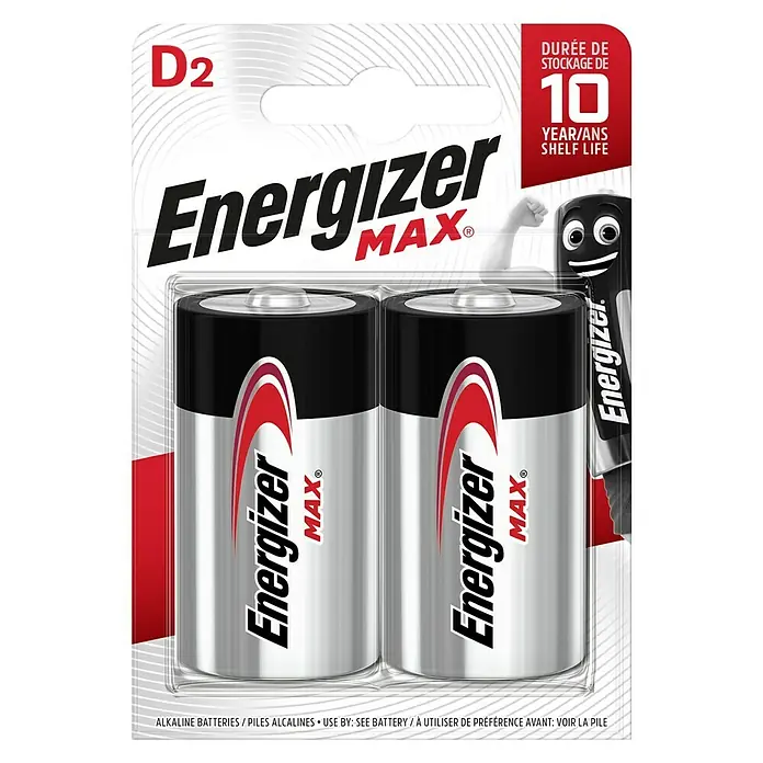 Energizer Batterie Max D - Mono D, 1,5 V - Vorderansicht
