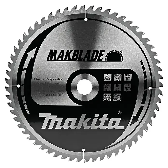 Makita Disco de sierra Makblade - 305 mm, Orificio: 30 mm, 60 dientes