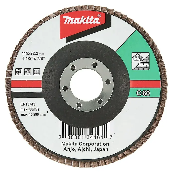Makita Disco de corte de carburo - Diámetro disco: 115 mm, Apto para: Ladrillo, Grano: 40