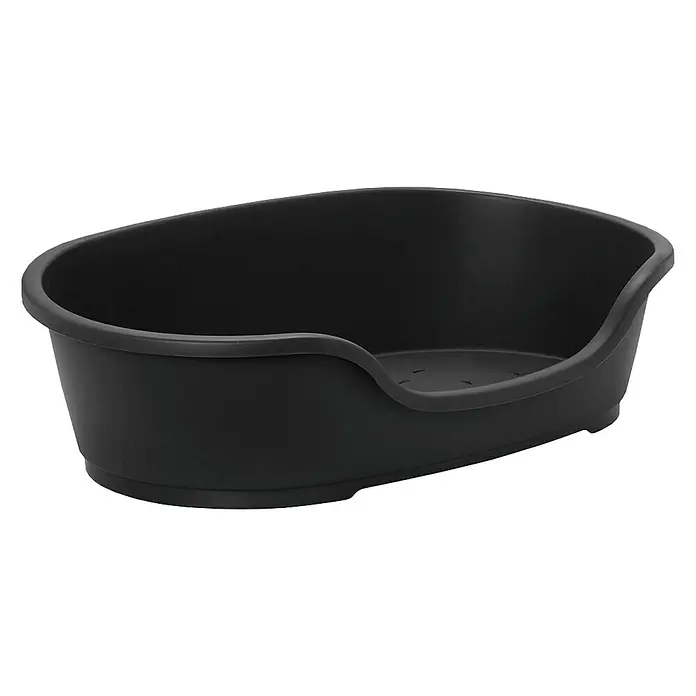 Karlie Honden- en kattenmand Domus - 80 x 24 x 49 cm, Kunststof, Zwart - Top-down weergave