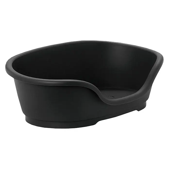 Karlie Honden- en kattenmand Domus - 50 x 18 x 30 cm, Kunststof, Zwart - Top-down weergave