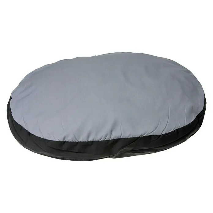 Karlie Cojín para perros Doc Bed - 50 x 60 x 8 cm, Algodón/poliéster, Gris/Negro - Vista frontal