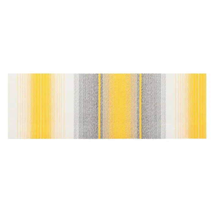 Deyo Limassol Vollkassettenmarkise - Gelb/Grau/Beige, Farbe Gestell: Weiß, Breite: 5 m, Ausfall: 3,5 m