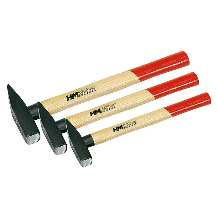 HM Müllner Schlosserhammer - 3-teiliges Set, Eschenholz