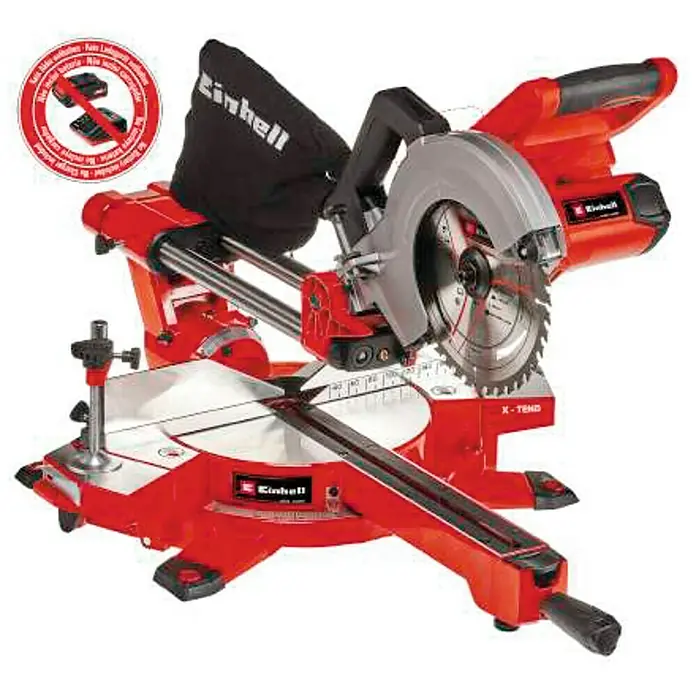 Einhell Power X-Change Ingletadora de batería TE-SM 36/210 Li - Solo - 36 V, Sin batería, 3.800 r.p.m.