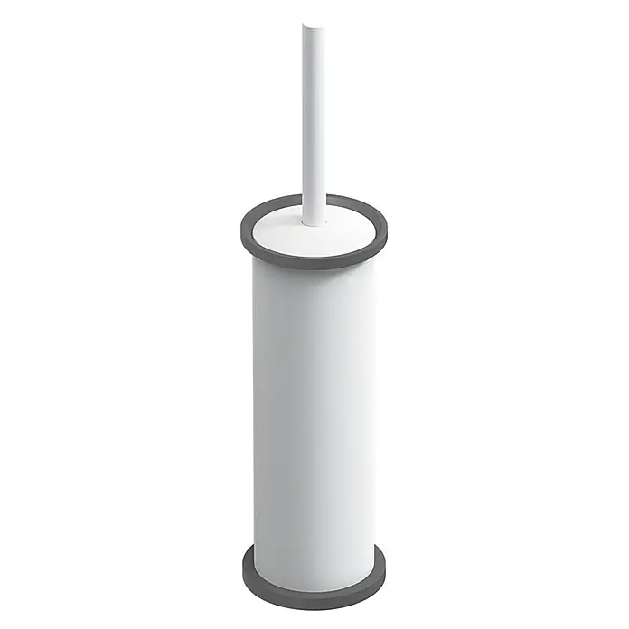 Creabath Escobillero Elements - Zamak, Blanco