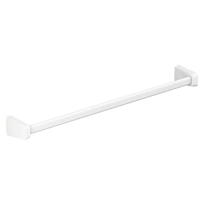 Creabath Soul White Toallero de barra - Largo: 55,8 cm, 1 brazo, Blanco, Mate