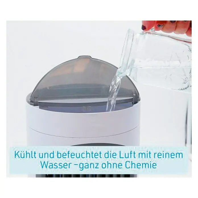Luftkühler Smartchill Livington - Weiß, Höhe: 30,6 cm, 12 W, Wassertank