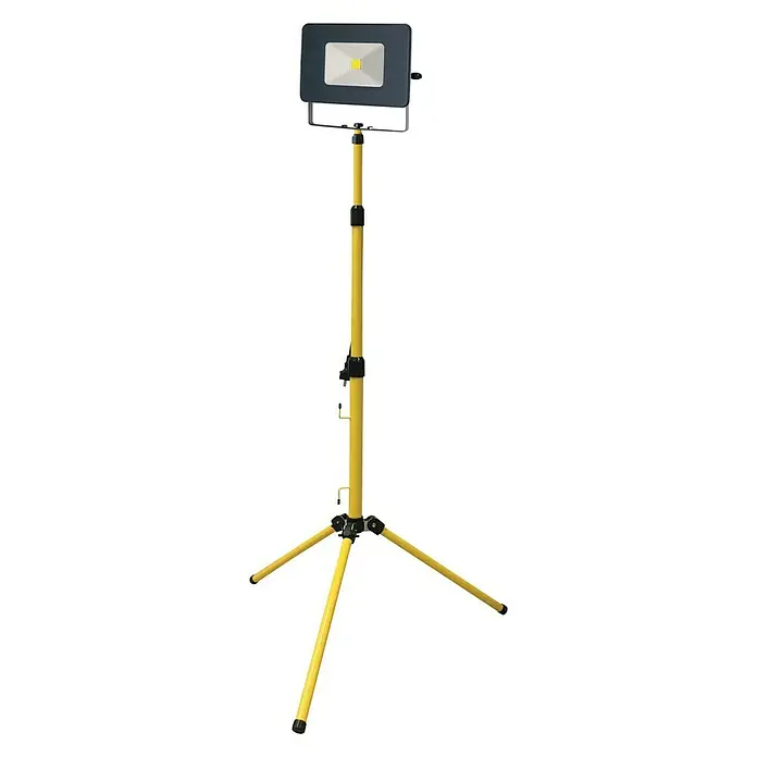Profi Depot Prijenosni LED reflektor - 20 W, Sa stativom, IP65, D x Š x V: 18 x 12,6 x 3,6 cm - Pogled sprijeda