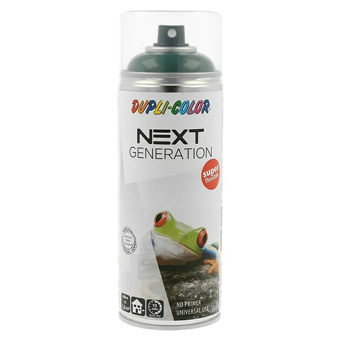 Dupli-Color Next Lak u spreju - Mahovinasto zelene boje, Sjaj, 400 ml - Pogled sprijeda