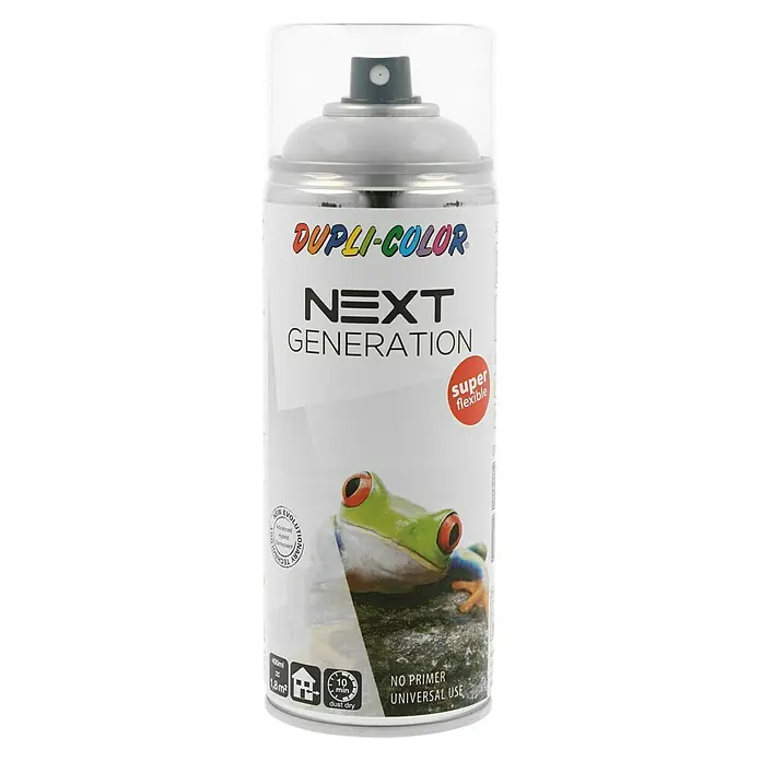 Dupli-Color Next Lak u spreju - Svijetlosive boje, Sjaj, 400 ml - Pogled sprijeda