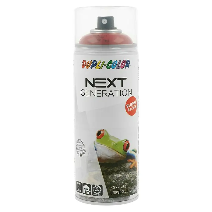 Dupli-Color Next Lackspray RAL 3002 - Kaminrot, Glänzend, 400 ml - Vorderansicht