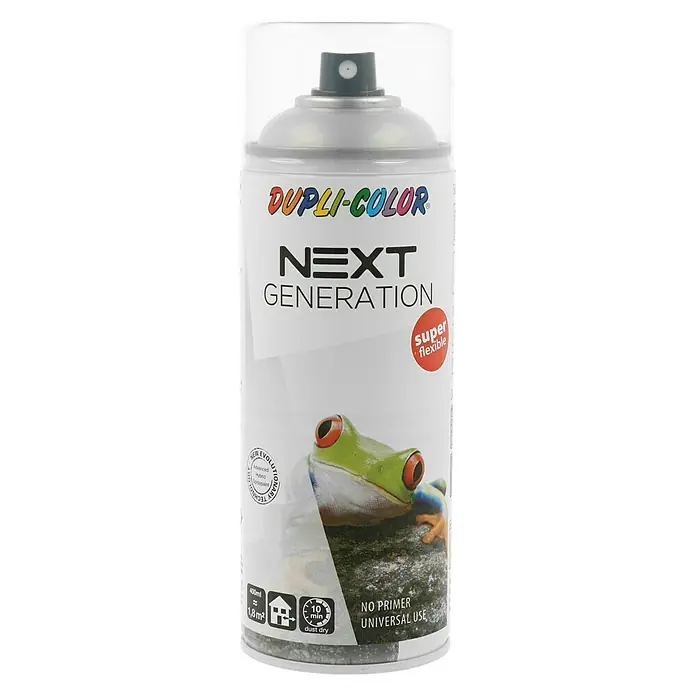 Dupli-Color Next Lak u spreju - Sjaj, 400 ml, Prozirno - Pogled sprijeda