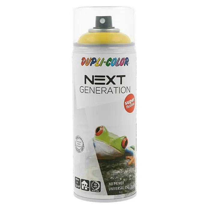Dupli-Color Next Lak u spreju - Repica žute boje, Sjaj, 400 ml - Pogled sprijeda