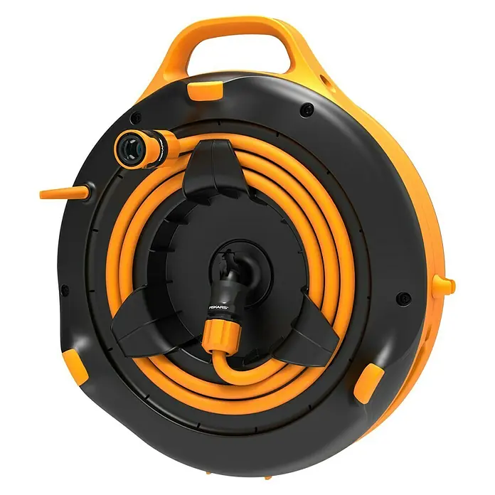 Fiskars Schlauchtrommel Waterwheel - Kunststoff, 15 m, 9 mm - Ansicht von unten