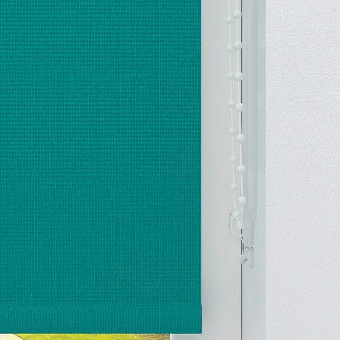 Verdunkelungsrollo - B x H: 80 x 190 cm, Türkis - Detailaufnahme