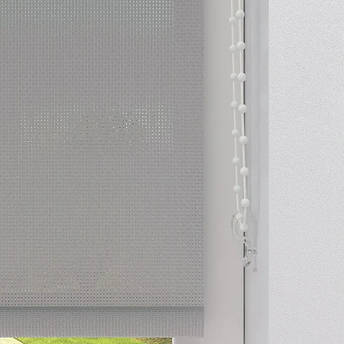 Rollo Screen - B x H: 80 x 190 cm, Silber - Detailaufnahme