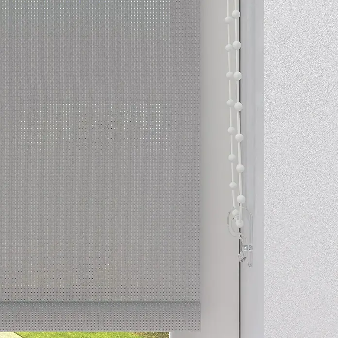 Rollo Screen - B x H: 100 x 190 cm, Silber - Detailaufnahme