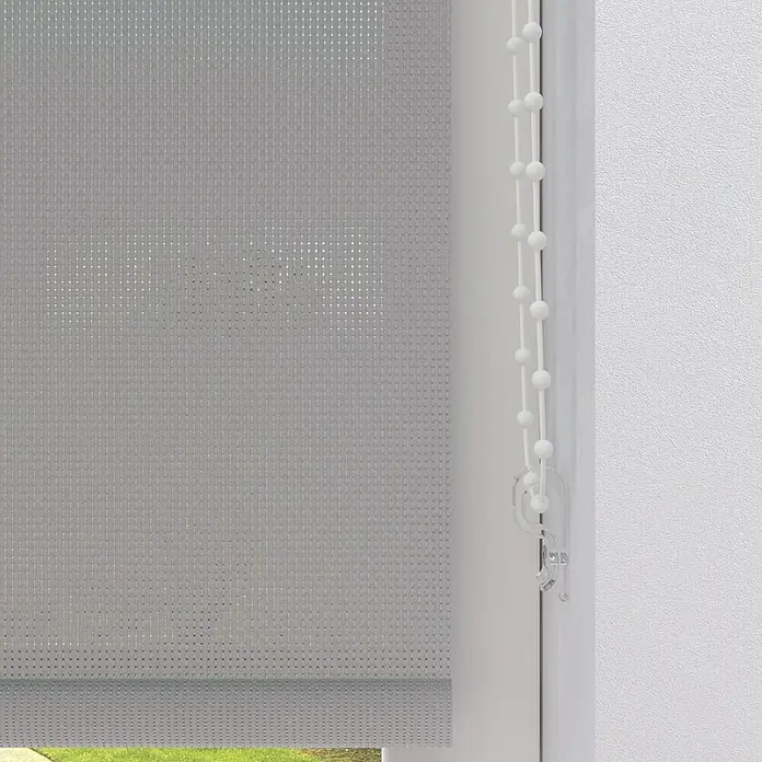 Rollo Screen - B x H: 110 x 190 cm, Silber - Detailaufnahme