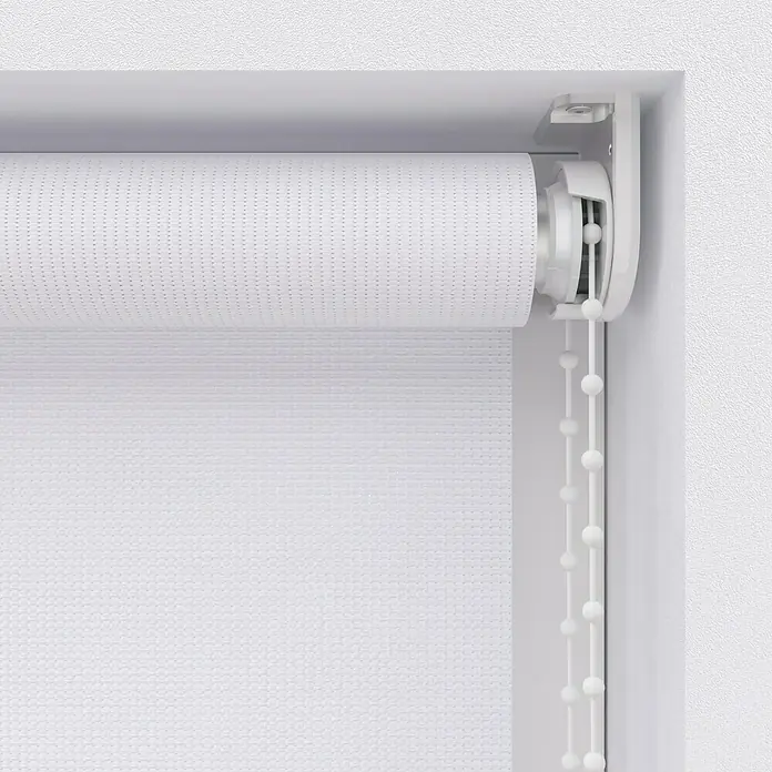Rollo Screen - B x H: 210 x 190 cm, Weiß - Detailaufnahme