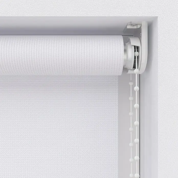 Rollo Screen - B x H: 90 x 275 cm, Weiß - Detailaufnahme
