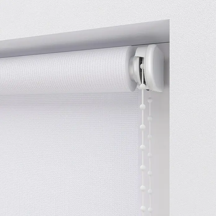 Rollo Screen - B x H: 90 x 275 cm, Weiß - Detailaufnahme