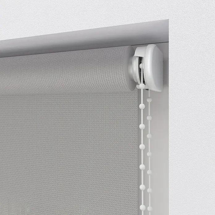 Rollo Screen - B x H: 140 x 190 cm, Silber - Detailaufnahme