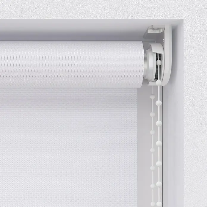 Rollo Screen - B x H: 80 x 190 cm, Weiß - Detailaufnahme